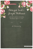 Quaker Marriage Certificate - Blooming Peonies (chalkboard moss)