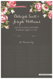 Quaker Marriage Certificate - Blooming Peonies (charcoal)