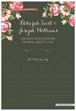 Quaker Marriage Certificate - Blooming Peonies (moss)