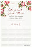 Quaker Marriage Certificate - Blooming Peonies (eggshell)