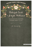 Quaker Marriage Certificate - Flower Garland (parchment moss)