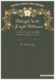 Quaker Marriage Certificate - Flower Garland (moss)
