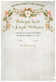 Quaker Marriage Certificate - Flower Garland (watercolor ascot gray)