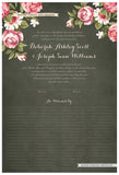 Quaker Marriage Certificate - Blooming Peonies (parchment moss)