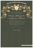 Quaker Marriage Certificate - Flower Garland (moss)
