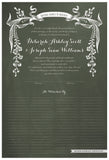 Quaker Marriage Certificate - Wild Flowers (chalkboard moss)