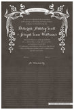 Quaker Marriage Certificate - Wild Flowers (parchment charcoal)