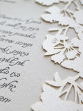 Papercut Ketubah Cherry Blossoms