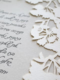 Ketubah Papercut - Cherry Blossoms (Classic Design)