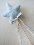 Flower Girl Star Wand in Soft Blue