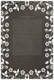 Signature Ketubah - Blooming Garden on Bookcloth