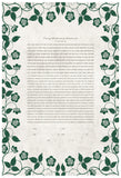 Signature Ketubah Design (Cotton Paper) Blooming Garden