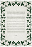 Signature Ketubah Design (Bookcloth) Blooming Garden