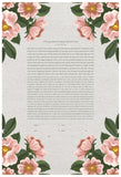Signature Ketubah Design (Cotton Paper) Blooming Roses