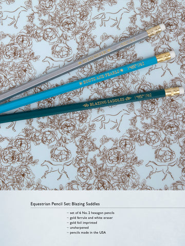 Equestrian Pencil Set: Blazing Saddles