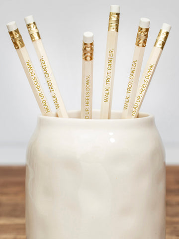 Equestrian Pencil Set: WALK. TROT. CANTER.