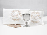 Heirloom Embroidered Ring Bearer Pillow - Free Shipping