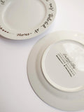 Wedding Calligraphy Cake Plates