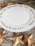 Wedding Calligraphy Cake Plates
