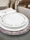 Wedding Calligraphy Cake Plates
