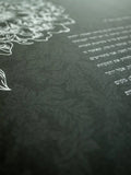 Signature Ketubah Design (Cotton Paper) Peony Corner