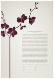Signature Ketubah - Orchid Branch on Bookcloth