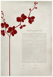 Signature Ketubah Design (Washi Paper) Orchid Branch