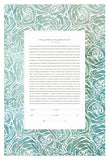 Papercut Ketubah Roses Frame
