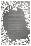 Papercut Ketubah Cherry Blossoms on Washi Paper