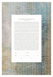 Ketubah Papercut - Chevron Lines (Printed Border)