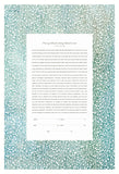 Papercut Ketubah Lace Leaves