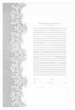 Ketubah Papercut - Lace Fringe (Metallic Border)
