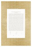 Ketubah Papercut - Chevron Lines (Metallic Border)