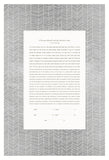 Ketubah Papercut - Chevron Lines (Metallic Border)