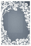 Papercut Ketubah Cherry Blossoms