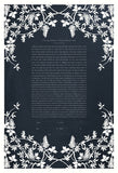 Papercut Ketubah Grapevines
