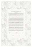 Ketubah Papercut - Tropical Frame (Classic Design)