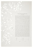 Ketubah Papercut - Southern Magnolias (Classic Design)