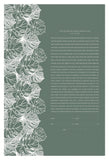 Ketubah Papercut - Tropical Flora (Classic Design)