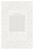 Ketubah Papercut - Lace Leaves (Classic Design)