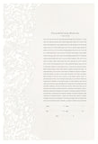 Papercut Ketubah Peonies on Washi Paper