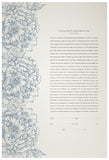 Signature Ketubah - Peonies