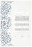 Signature Ketubah Design (Bookcloth) Peonies