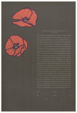 Signature Ketubah Design (Washi Paper) Poppies