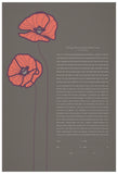 Signature Ketubah Design (Cotton Paper) Poppies