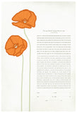 Signature Ketubah - Poppies