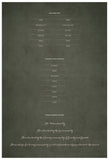 Quaker Marriage Certificate - Flower Garland (parchment moss)