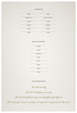 Quaker Marriage Certificate - Flower Garland (ascot gray)