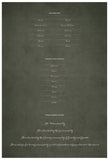 Quaker Marriage Certificate - Flower Garland (parchment moss)