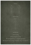 Quaker Marriage Certificate - Wild Flowers (parchment moss)
